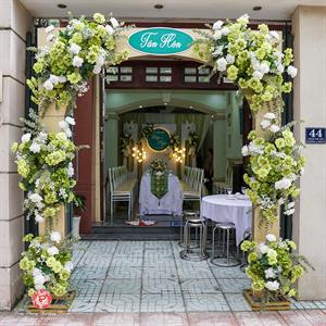 Cổng Hoa  Cưới - Alu Xanh Lá Vuông