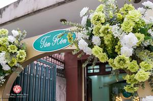 Cổng Hoa  Cưới - Alu Xanh Lá Vuông