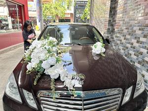 Cho Thuê Hoa Lụa Trang Trí Xe Cưới