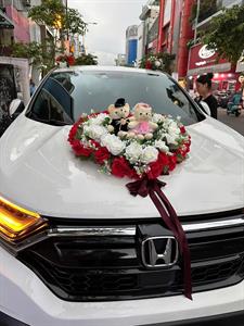 Cho Thuê Hoa Lụa Trang Trí Xe Cưới