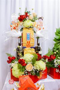 Mâm Quả  Cưới Hỏi - Gói 6 Quả Kết Tháp Rồng Phụng Hoa Tươi