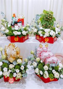 Mâm Quả  Cưới Hỏi - Gói 6 Quả Kết Tháp Rồng Phụng Hoa Tươi