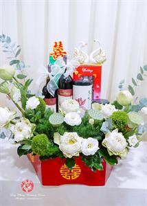 Mâm Quả  Cưới Hỏi - Gói 6 Quả Kết Tháp Rồng Phụng Hoa Tươi