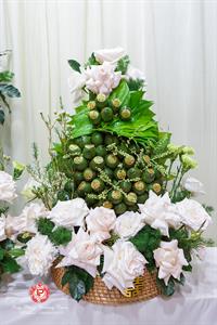 Mâm Quả  Cưới Hỏi - Gói 6 Quả Mâm Mây Tre Hiện Đại